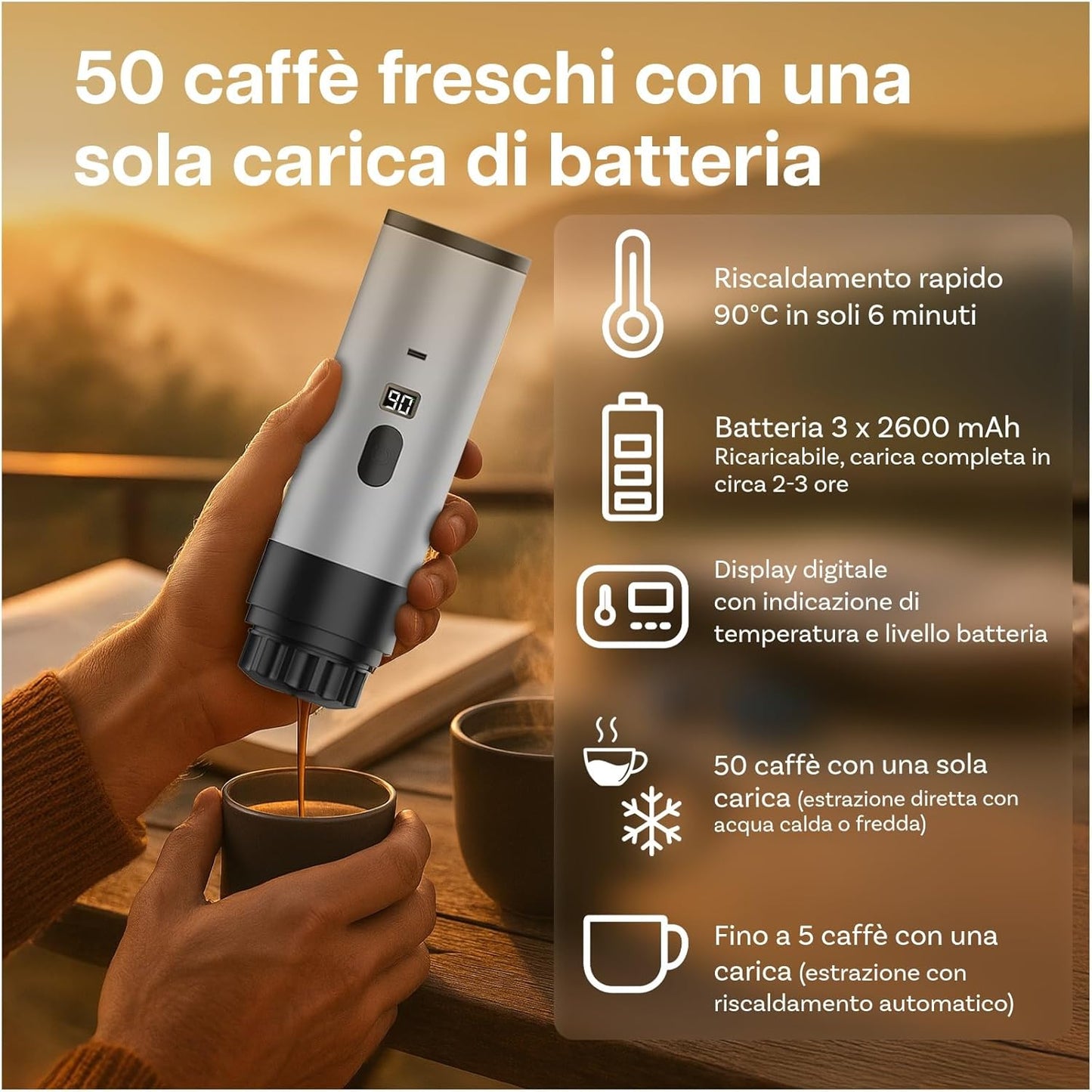 Macchinettà per Caffè Portatile
