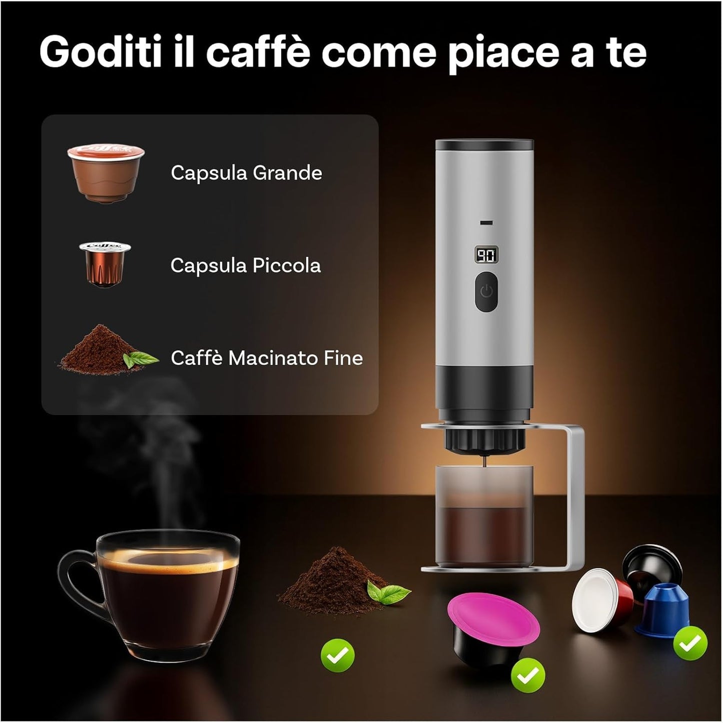 Macchinettà per Caffè Portatile